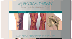 Desktop Screenshot of mjphysicaltherapy.com